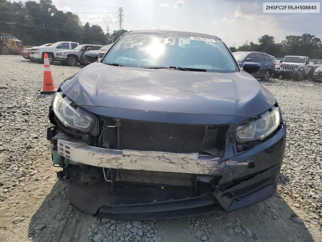 2HGFC2F59JH508840 2018 Honda Civic Lx