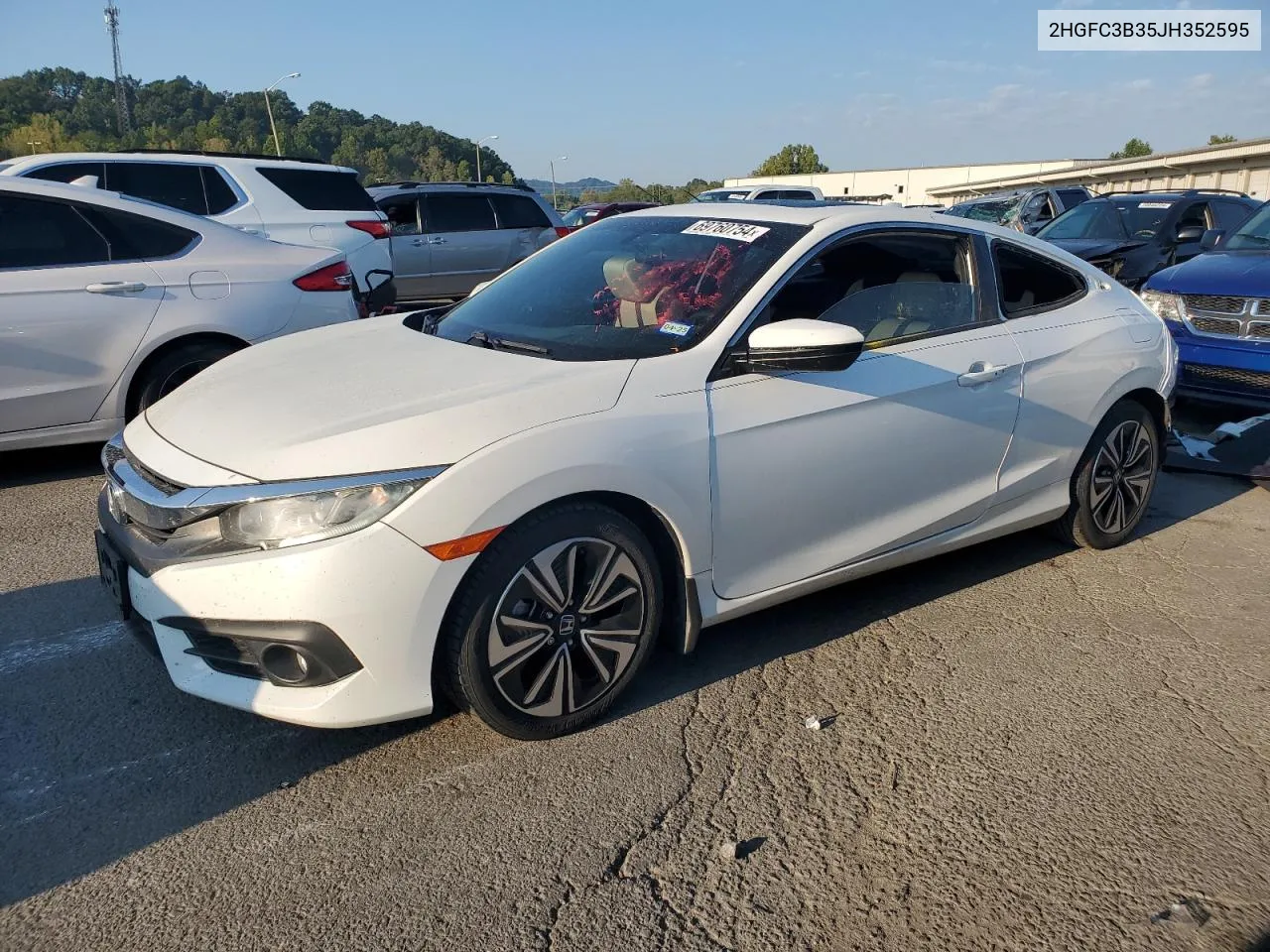 2018 Honda Civic Ex VIN: 2HGFC3B35JH352595 Lot: 69760754