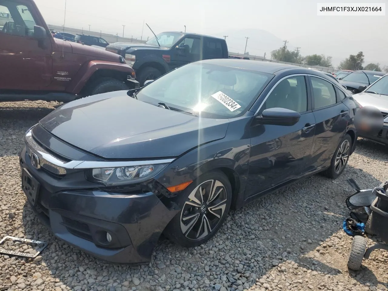 2018 Honda Civic Ex VIN: JHMFC1F3XJX021664 Lot: 69802334