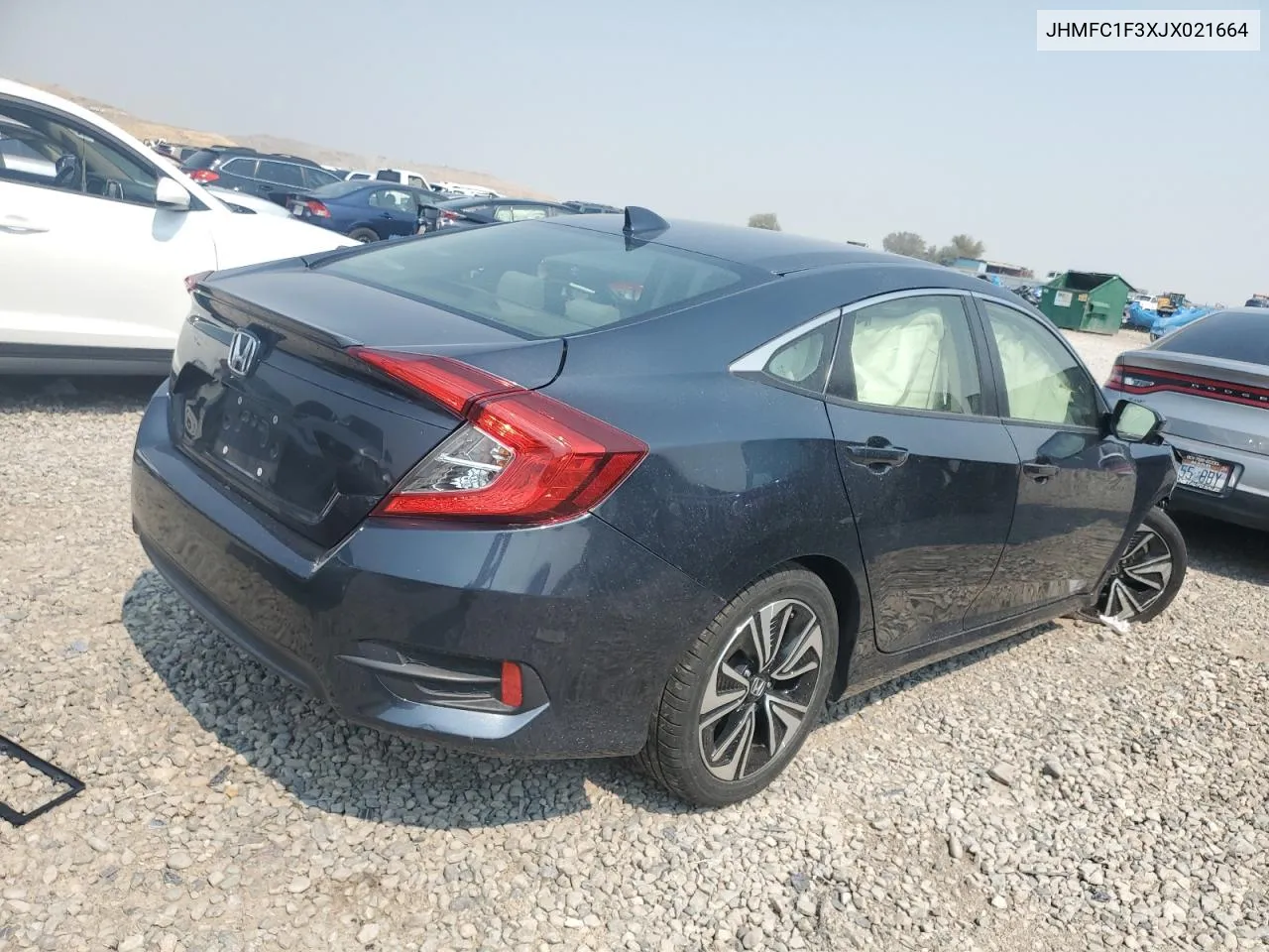 2018 Honda Civic Ex VIN: JHMFC1F3XJX021664 Lot: 69802334