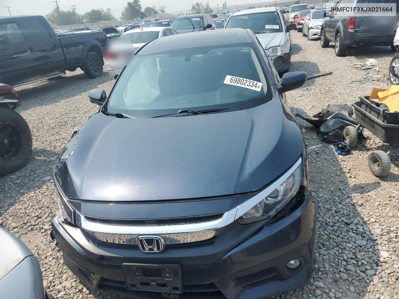 JHMFC1F3XJX021664 2018 Honda Civic Ex