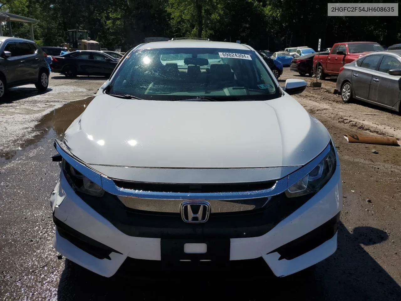 2HGFC2F54JH608635 2018 Honda Civic Lx