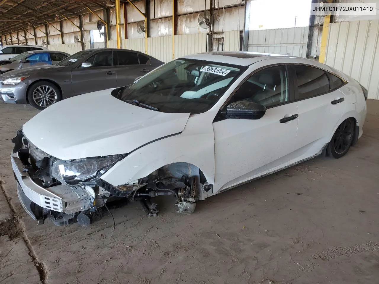 2018 Honda Civic Exl VIN: JHMFC1F72JX011410 Lot: 69895954