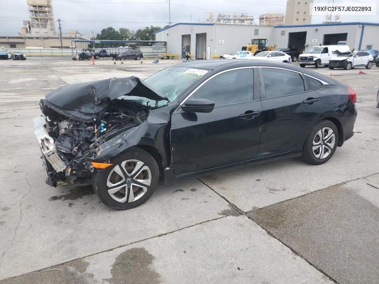 2018 Honda Civic Lx VIN: 19XFC2F57JE022893 Lot: 69930654