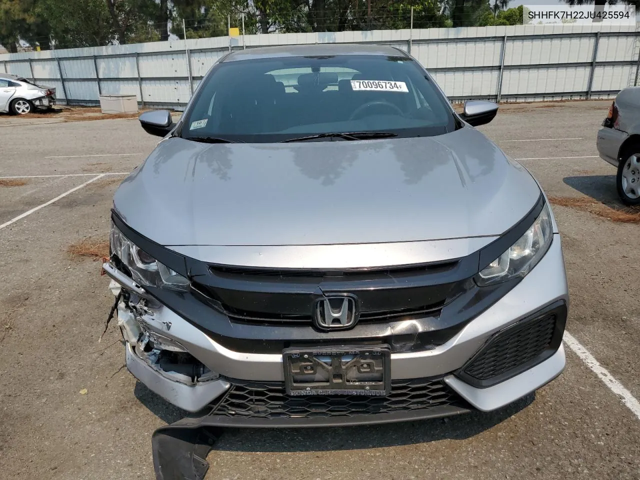 2018 Honda Civic Lx VIN: SHHFK7H22JU425594 Lot: 70096734