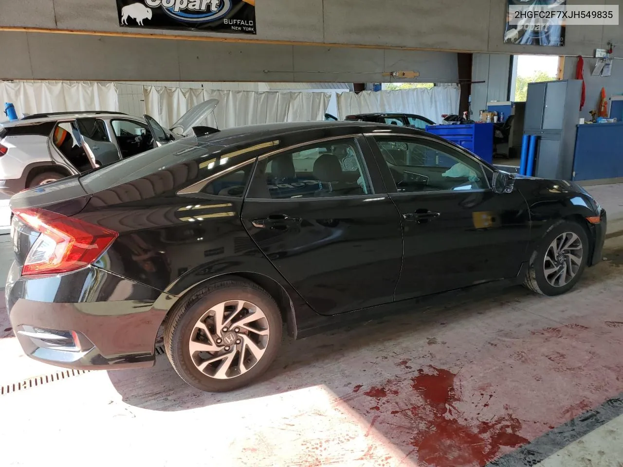 2HGFC2F7XJH549835 2018 Honda Civic Ex