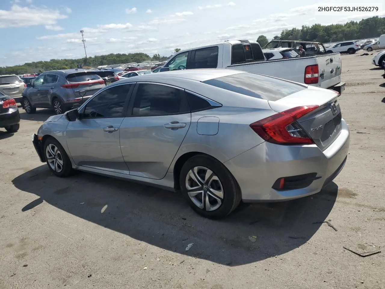 2018 Honda Civic Lx VIN: 2HGFC2F53JH526279 Lot: 70278174