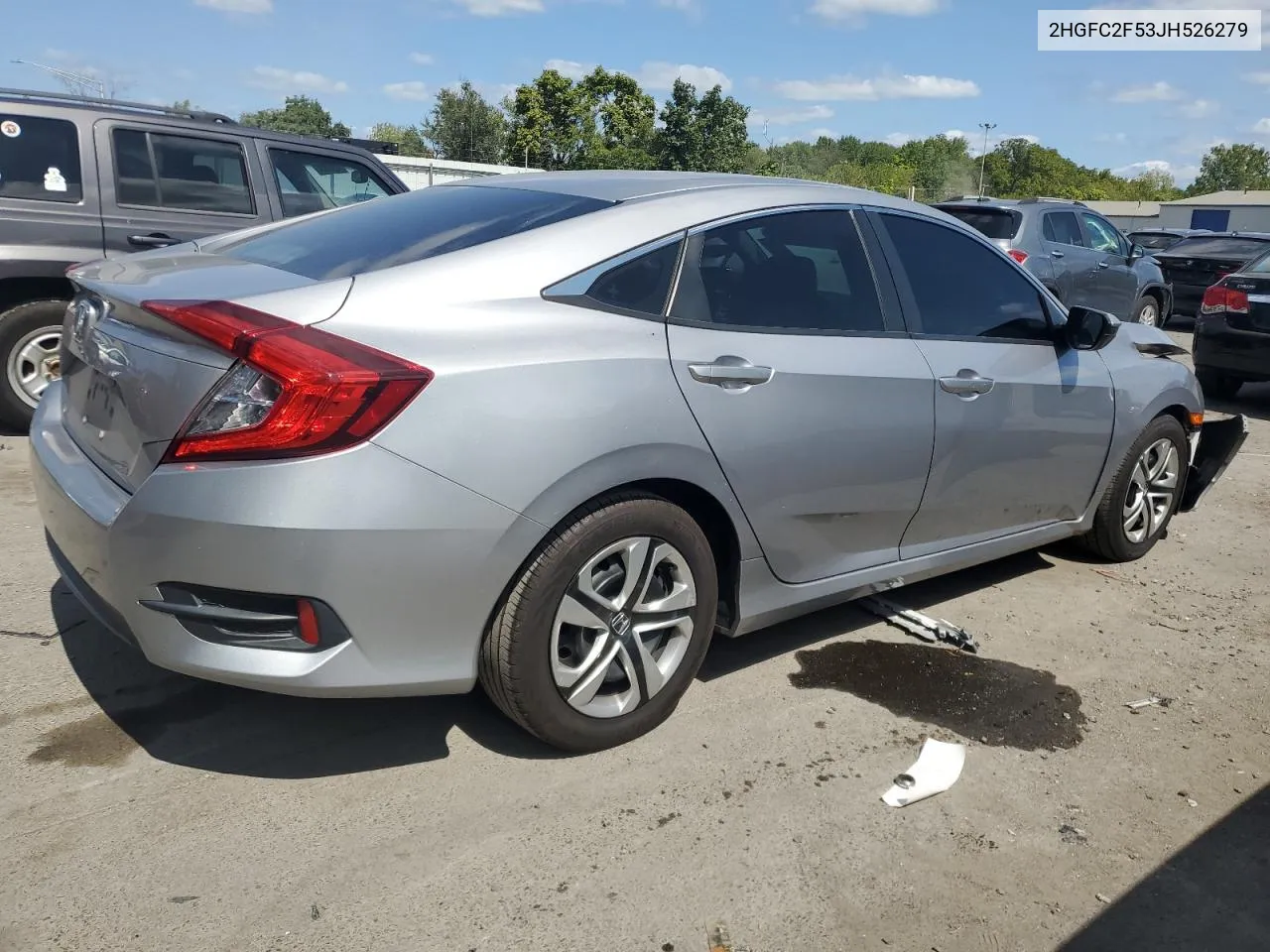 2018 Honda Civic Lx VIN: 2HGFC2F53JH526279 Lot: 70278174