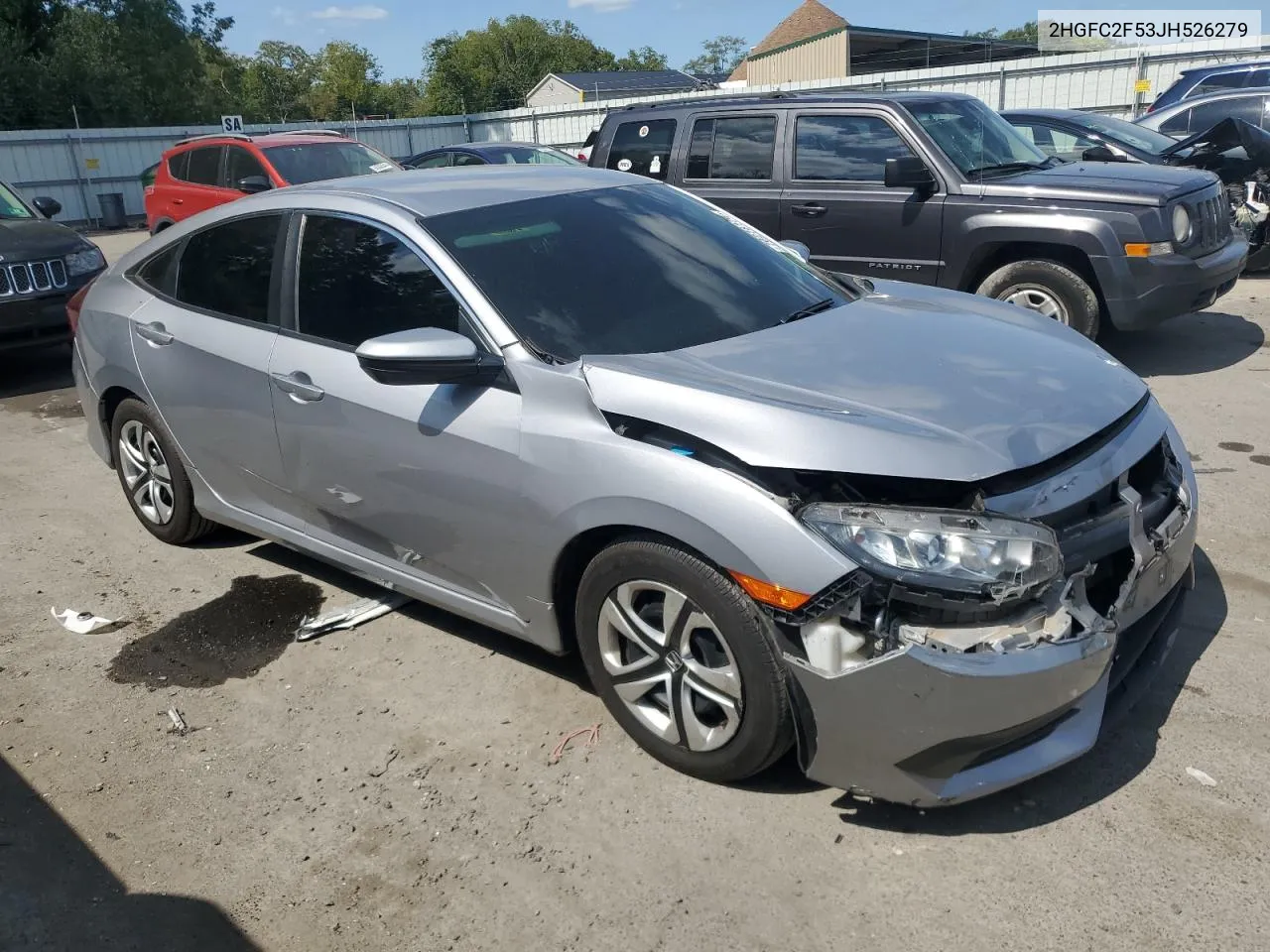 2HGFC2F53JH526279 2018 Honda Civic Lx