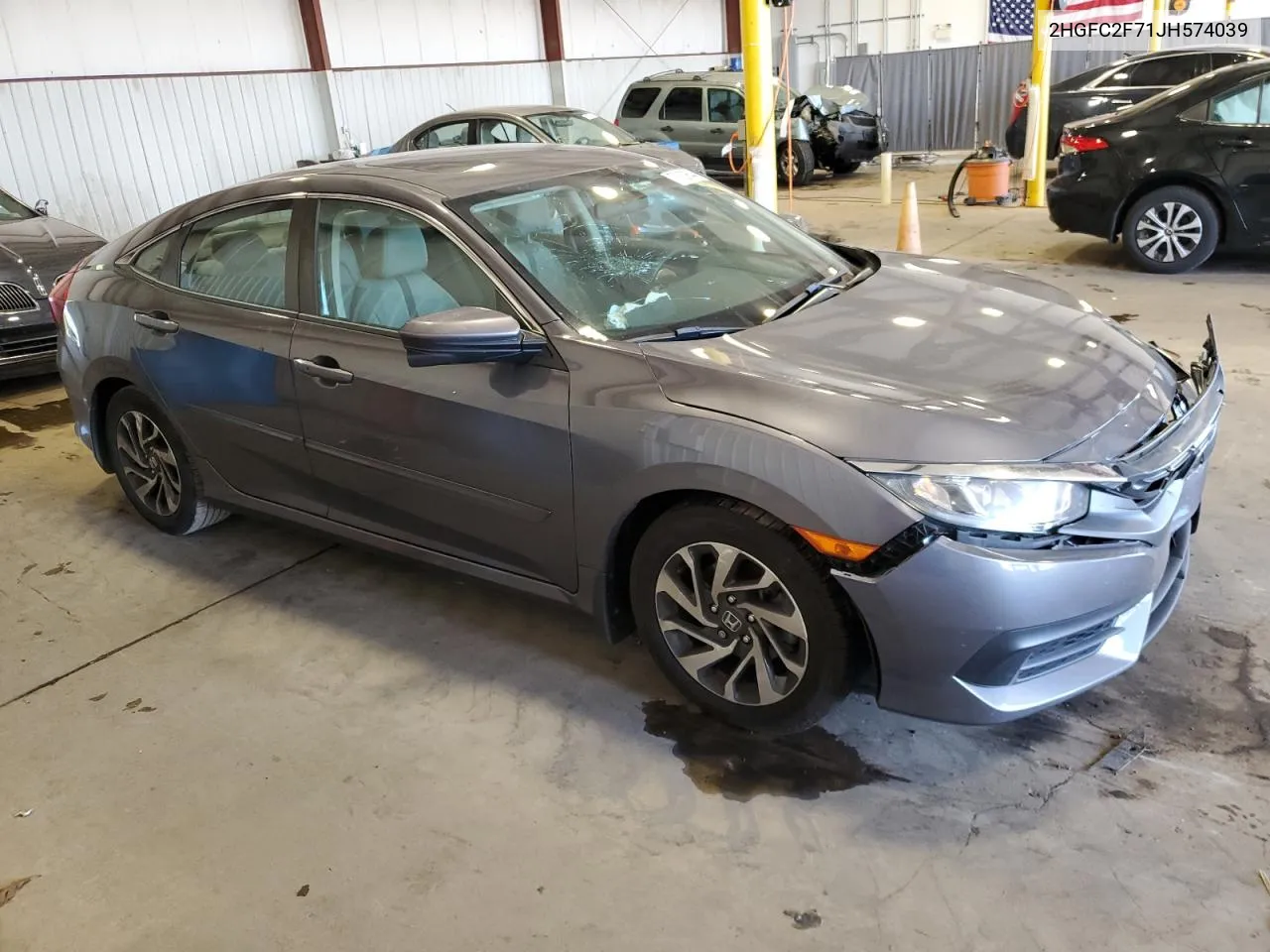 2HGFC2F71JH574039 2018 Honda Civic Ex