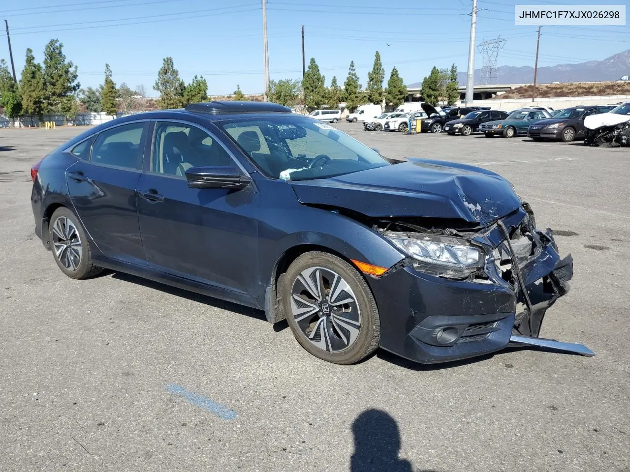 2018 Honda Civic Exl VIN: JHMFC1F7XJX026298 Lot: 70439714