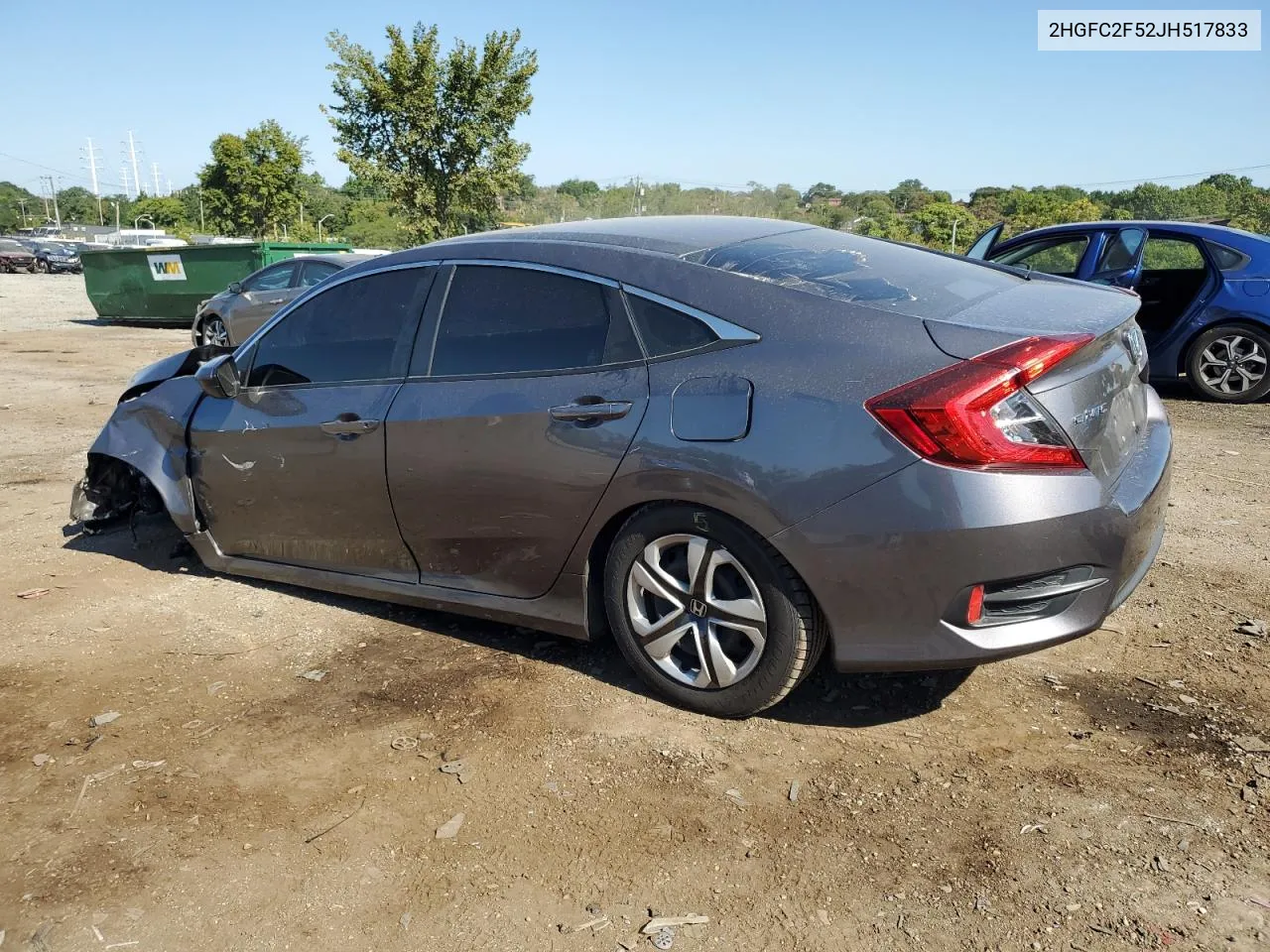 2018 Honda Civic Lx VIN: 2HGFC2F52JH517833 Lot: 70478764