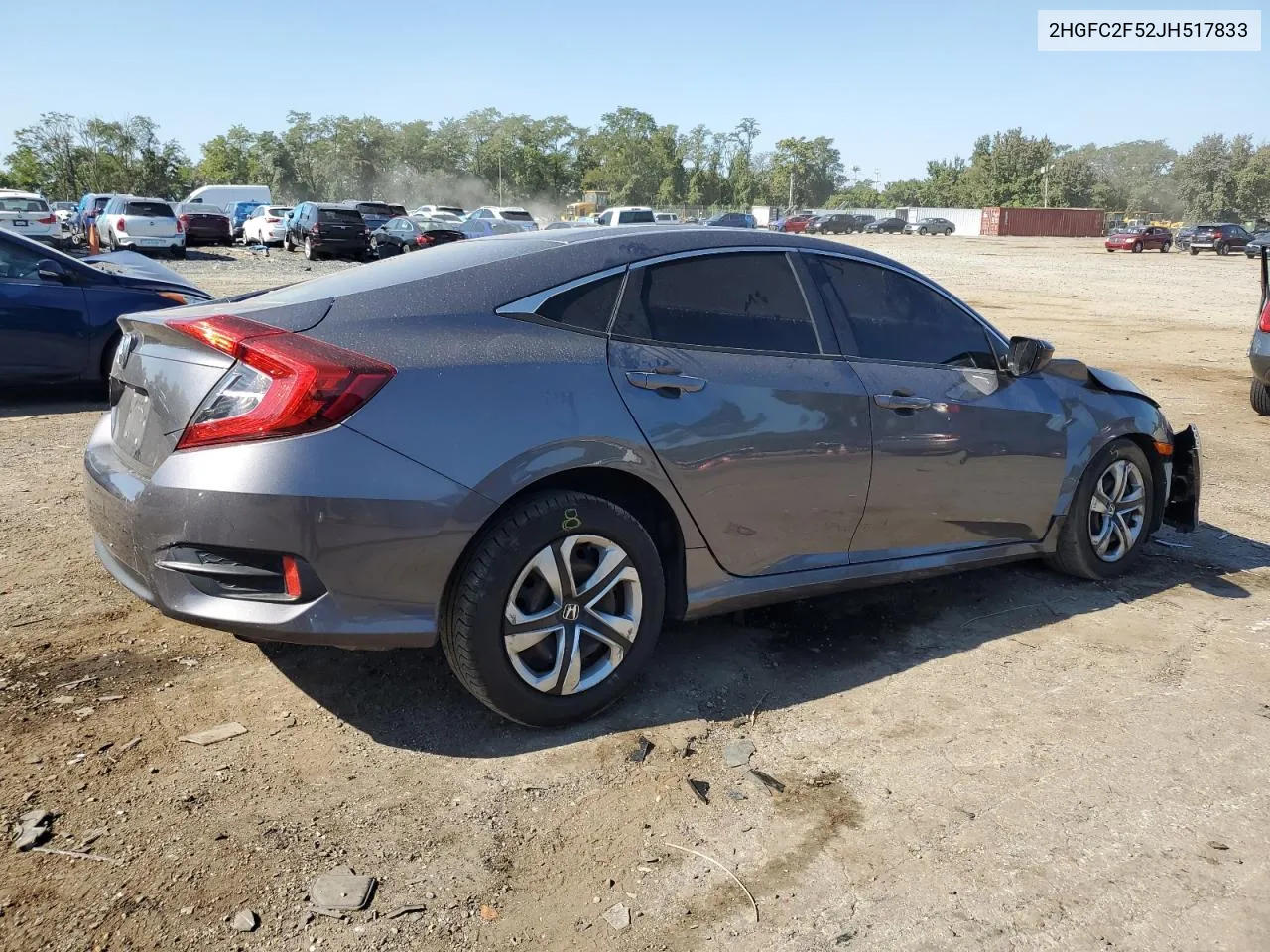 2HGFC2F52JH517833 2018 Honda Civic Lx