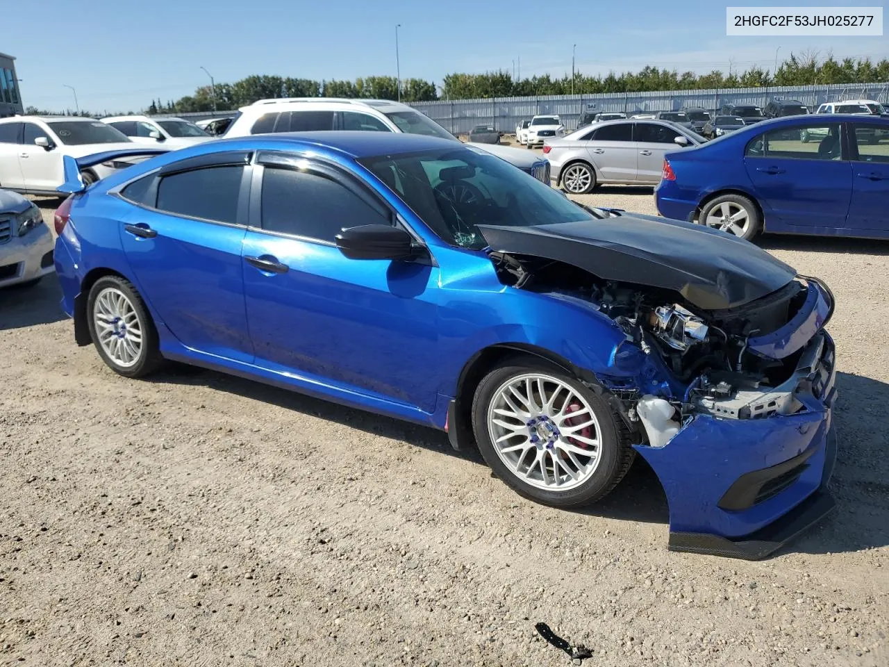 2HGFC2F53JH025277 2018 Honda Civic Lx