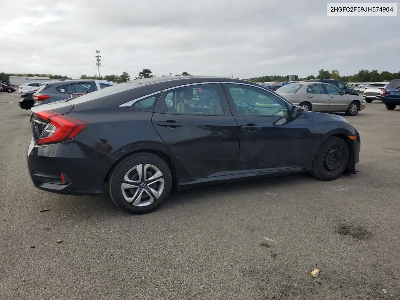 2018 Honda Civic Lx VIN: 2HGFC2F59JH574904 Lot: 70490534