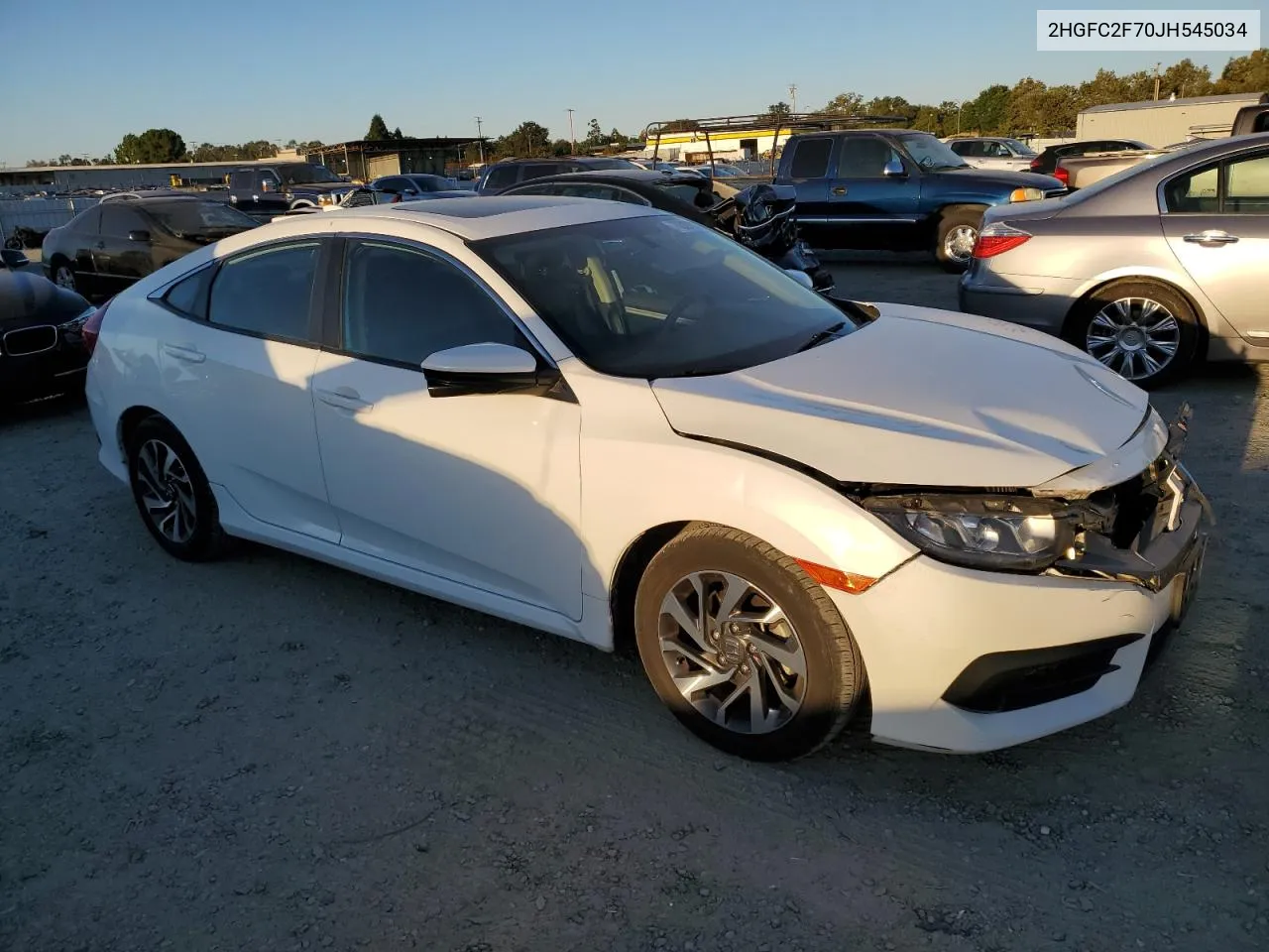 2HGFC2F70JH545034 2018 Honda Civic Ex