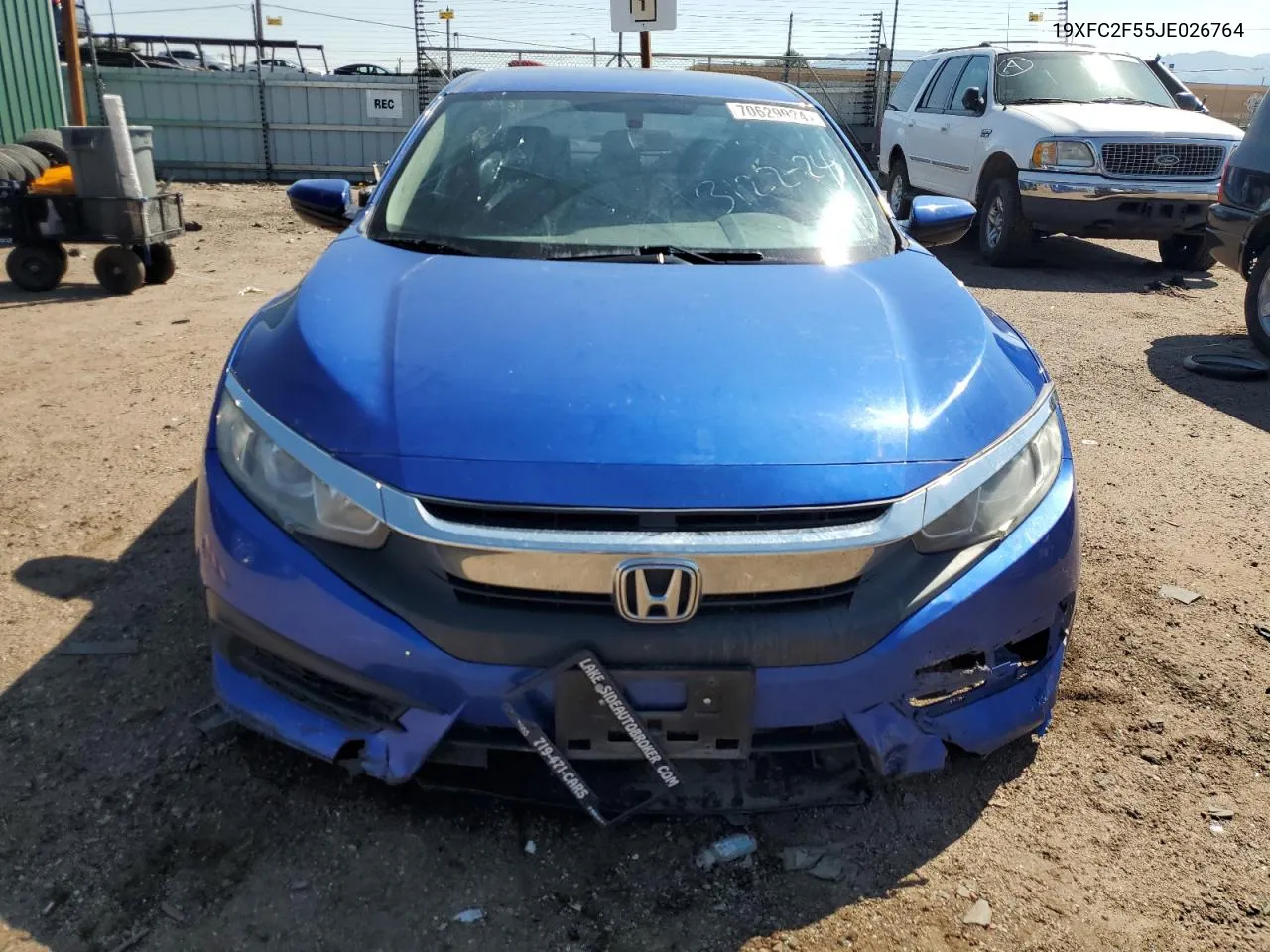 2018 Honda Civic Lx VIN: 19XFC2F55JE026764 Lot: 70629924