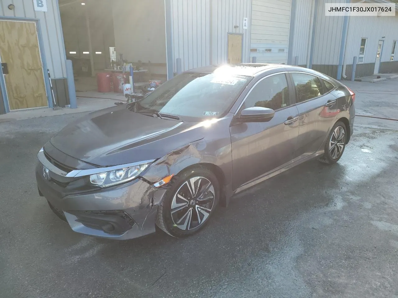 2018 Honda Civic Ex VIN: JHMFC1F30JX017624 Lot: 70647464