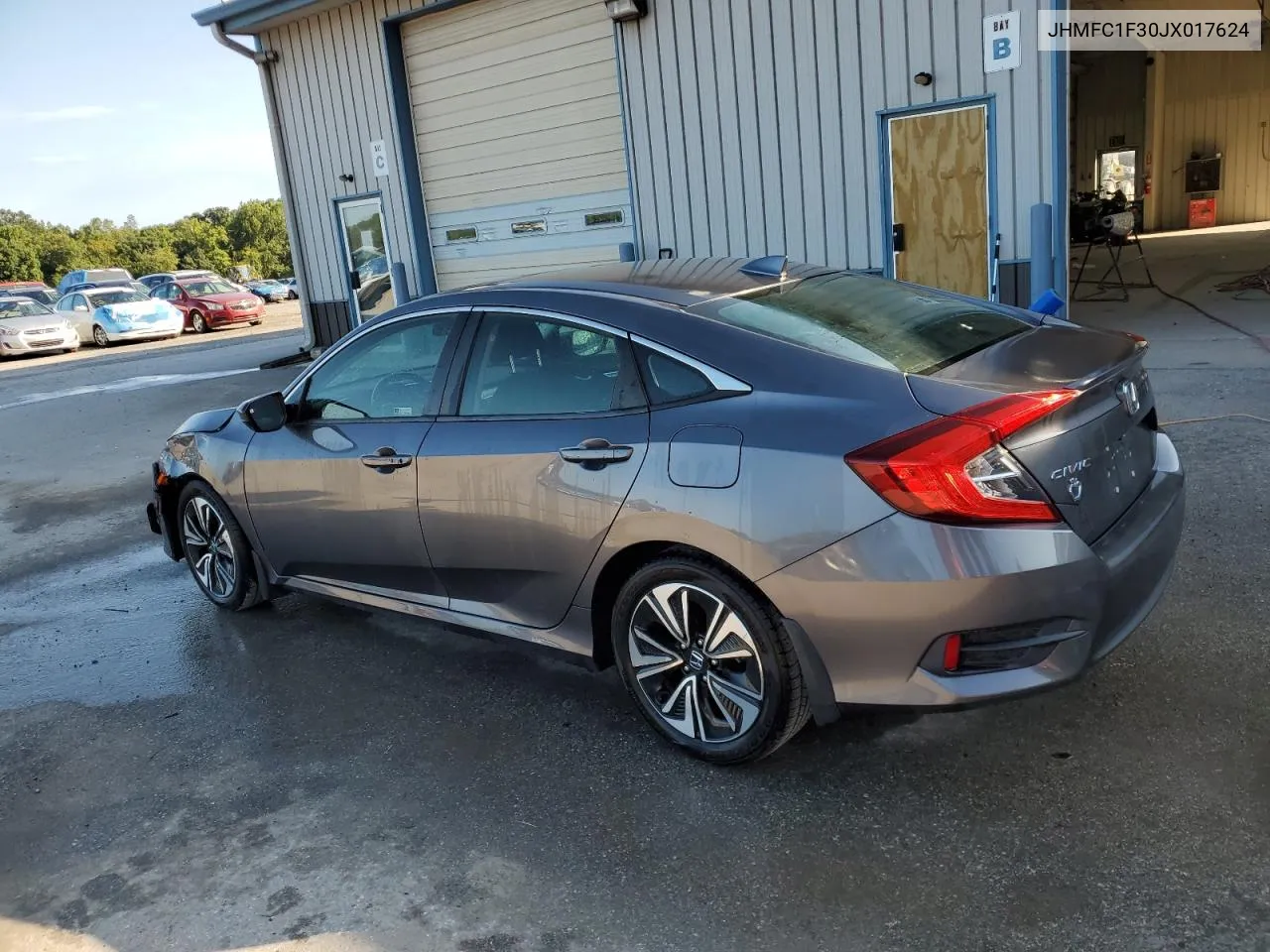 2018 Honda Civic Ex VIN: JHMFC1F30JX017624 Lot: 70647464