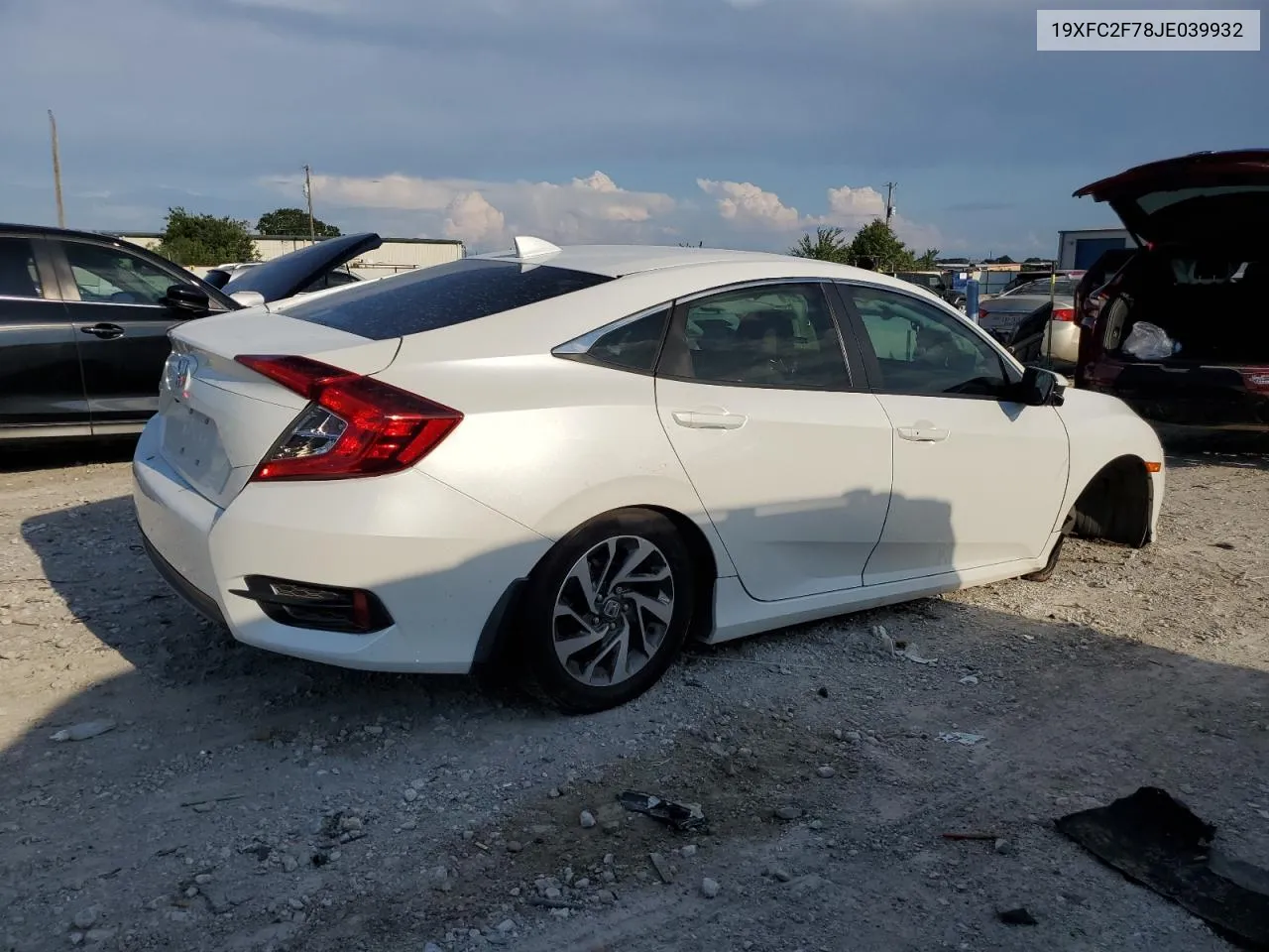 2018 Honda Civic Ex VIN: 19XFC2F78JE039932 Lot: 70694734