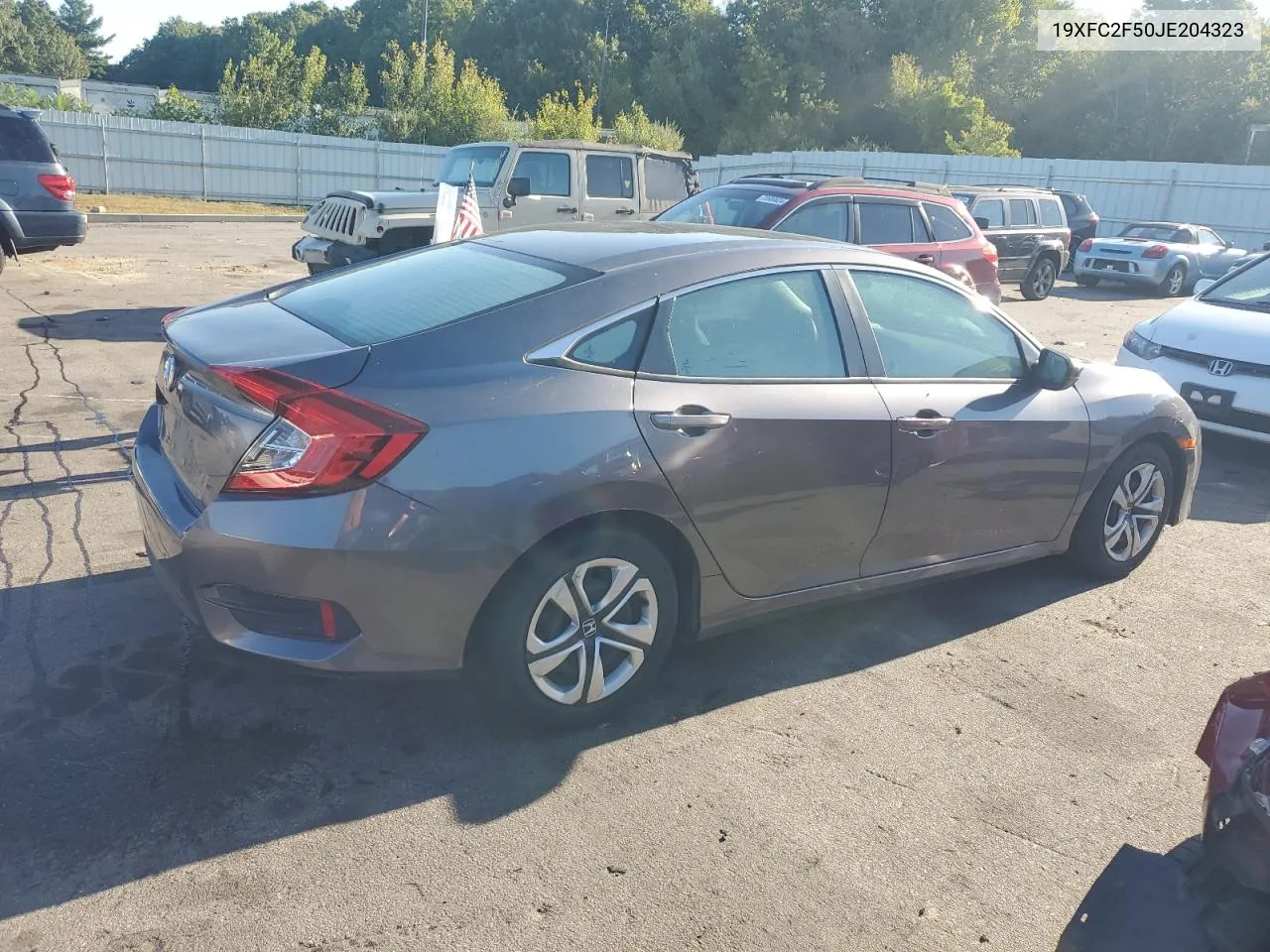 2018 Honda Civic Lx VIN: 19XFC2F50JE204323 Lot: 70746154