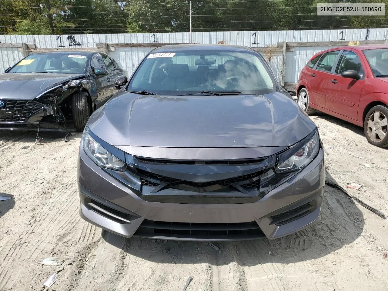 2018 Honda Civic Lx VIN: 2HGFC2F52JH580690 Lot: 70884414