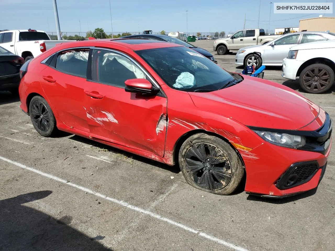 2018 Honda Civic Ex VIN: SHHFK7H52JU228404 Lot: 70908134