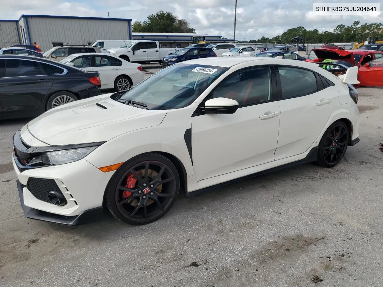 2018 Honda Civic Type-R Touring VIN: SHHFK8G75JU204641 Lot: 70954834