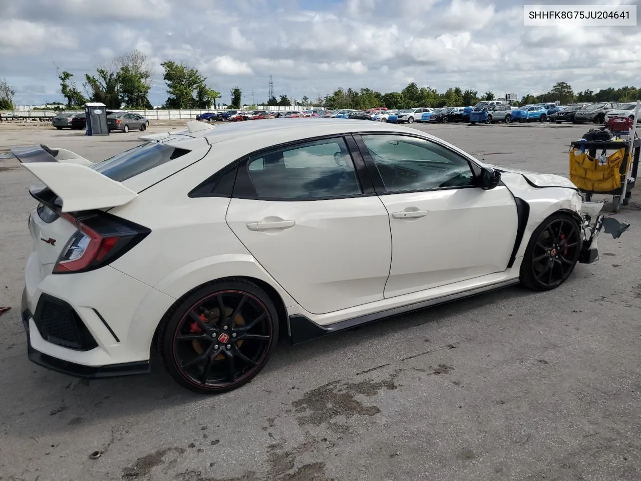 2018 Honda Civic Type-R Touring VIN: SHHFK8G75JU204641 Lot: 70954834