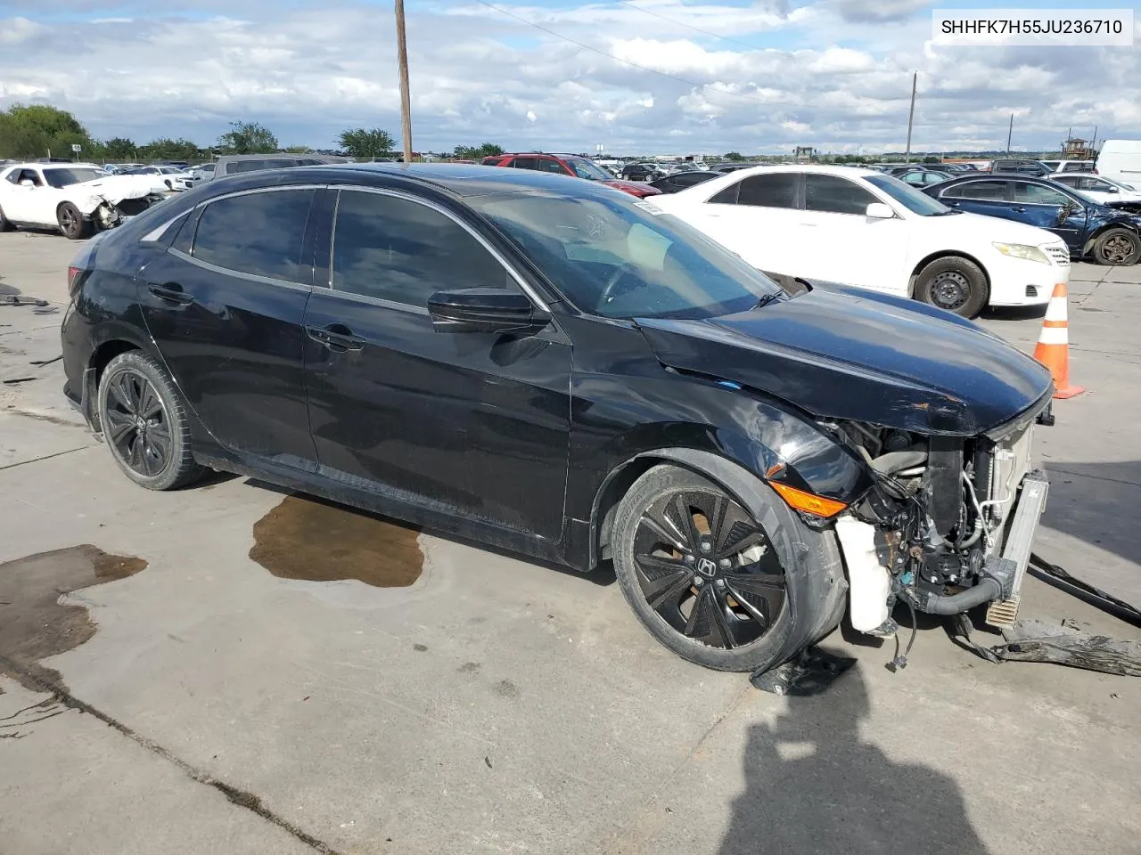 SHHFK7H55JU236710 2018 Honda Civic Ex