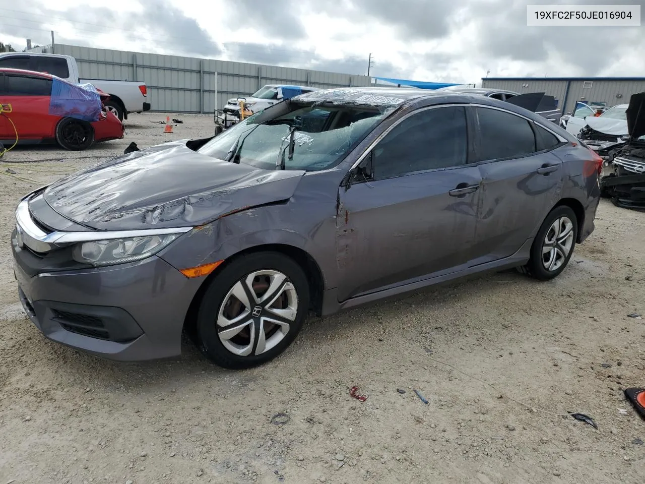 2018 Honda Civic Lx VIN: 19XFC2F50JE016904 Lot: 71072504