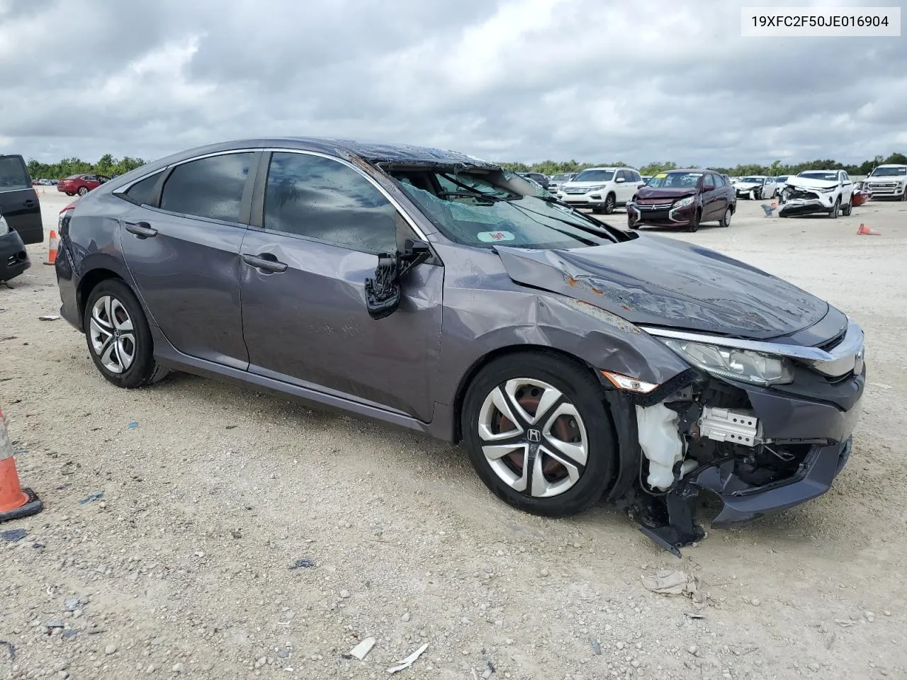 2018 Honda Civic Lx VIN: 19XFC2F50JE016904 Lot: 71072504