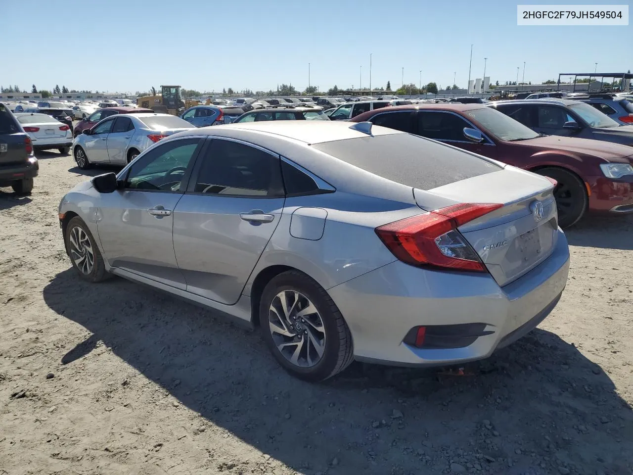 2HGFC2F79JH549504 2018 Honda Civic Ex