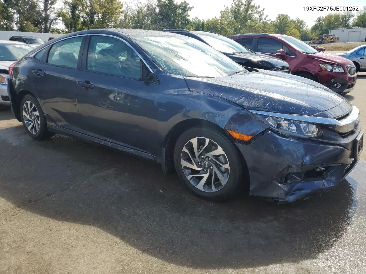 2018 Honda Civic Ex VIN: 19XFC2F75JE001252 Lot: 71211534