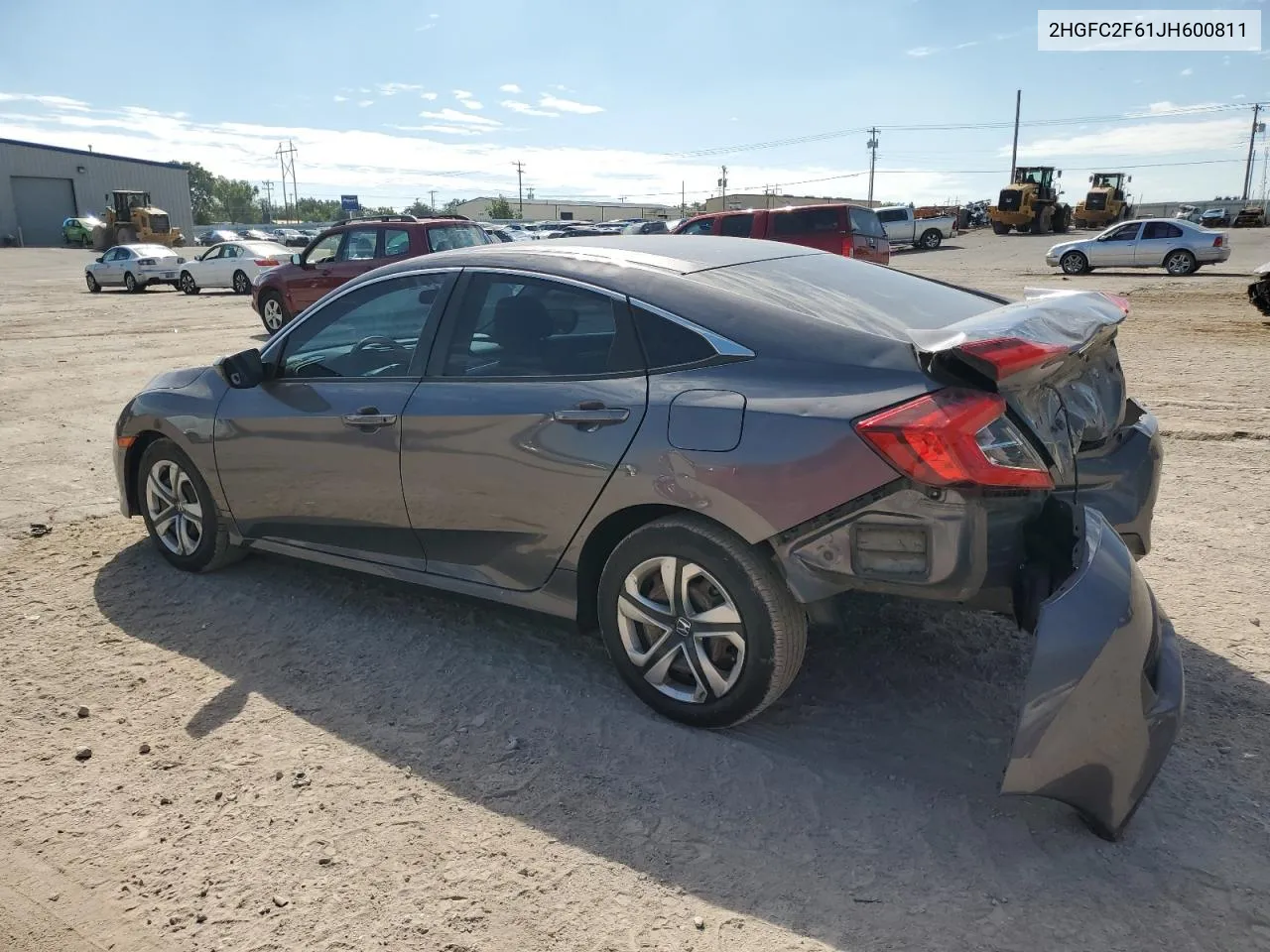 2018 Honda Civic Lx VIN: 2HGFC2F61JH600811 Lot: 71217644