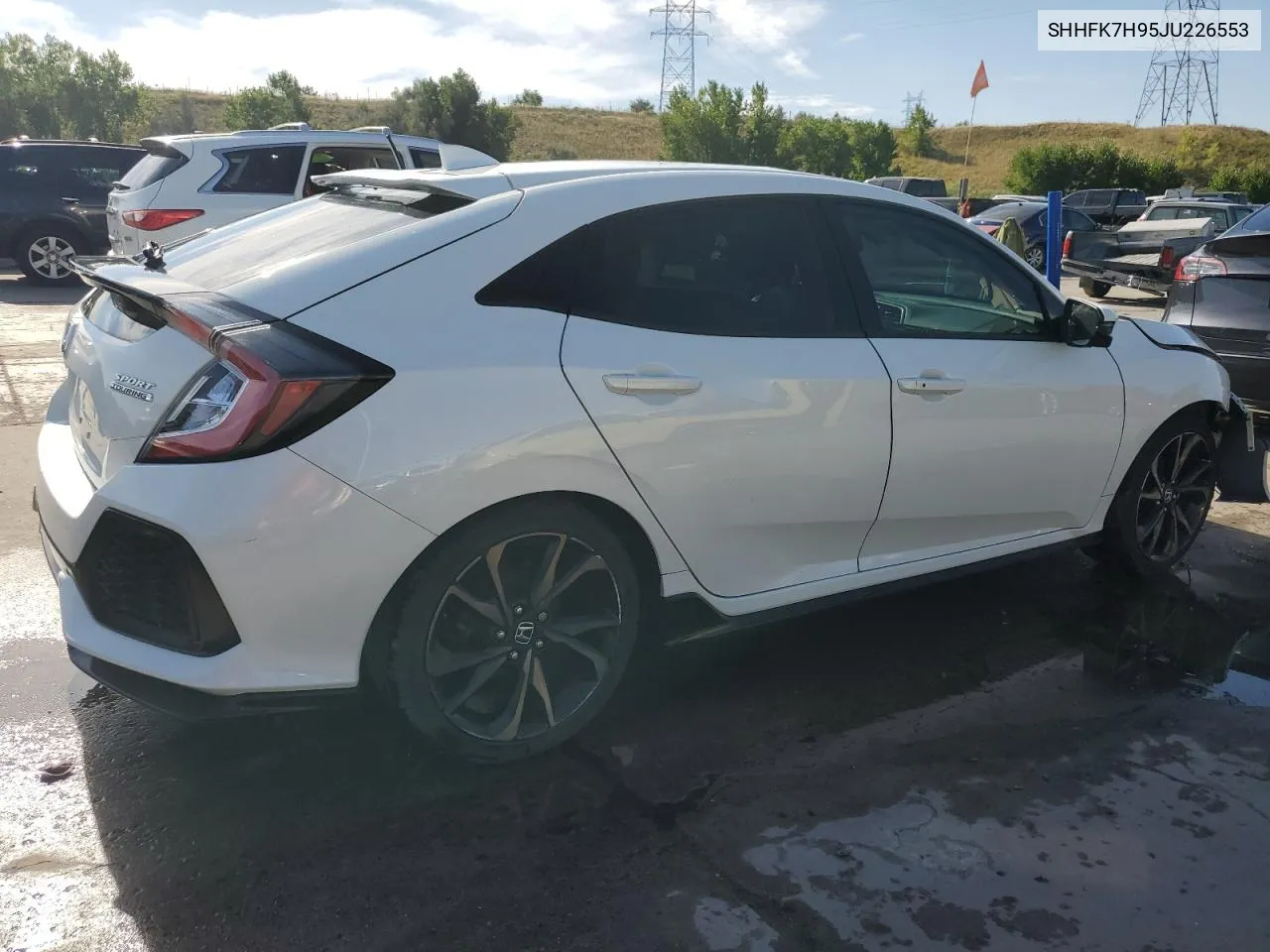 2018 Honda Civic Sport Touring VIN: SHHFK7H95JU226553 Lot: 71225494