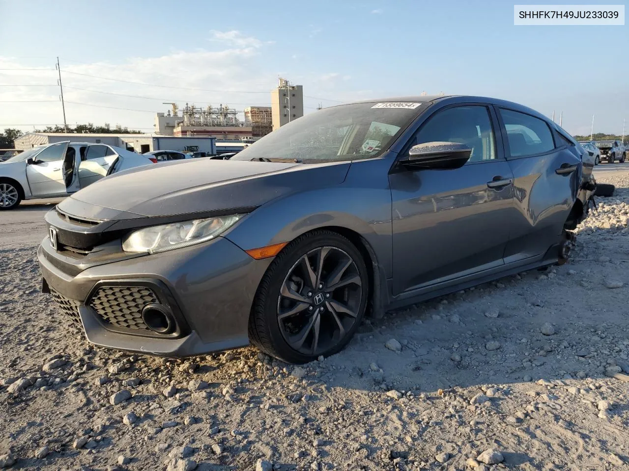 2018 Honda Civic Sport VIN: SHHFK7H49JU233039 Lot: 71359654