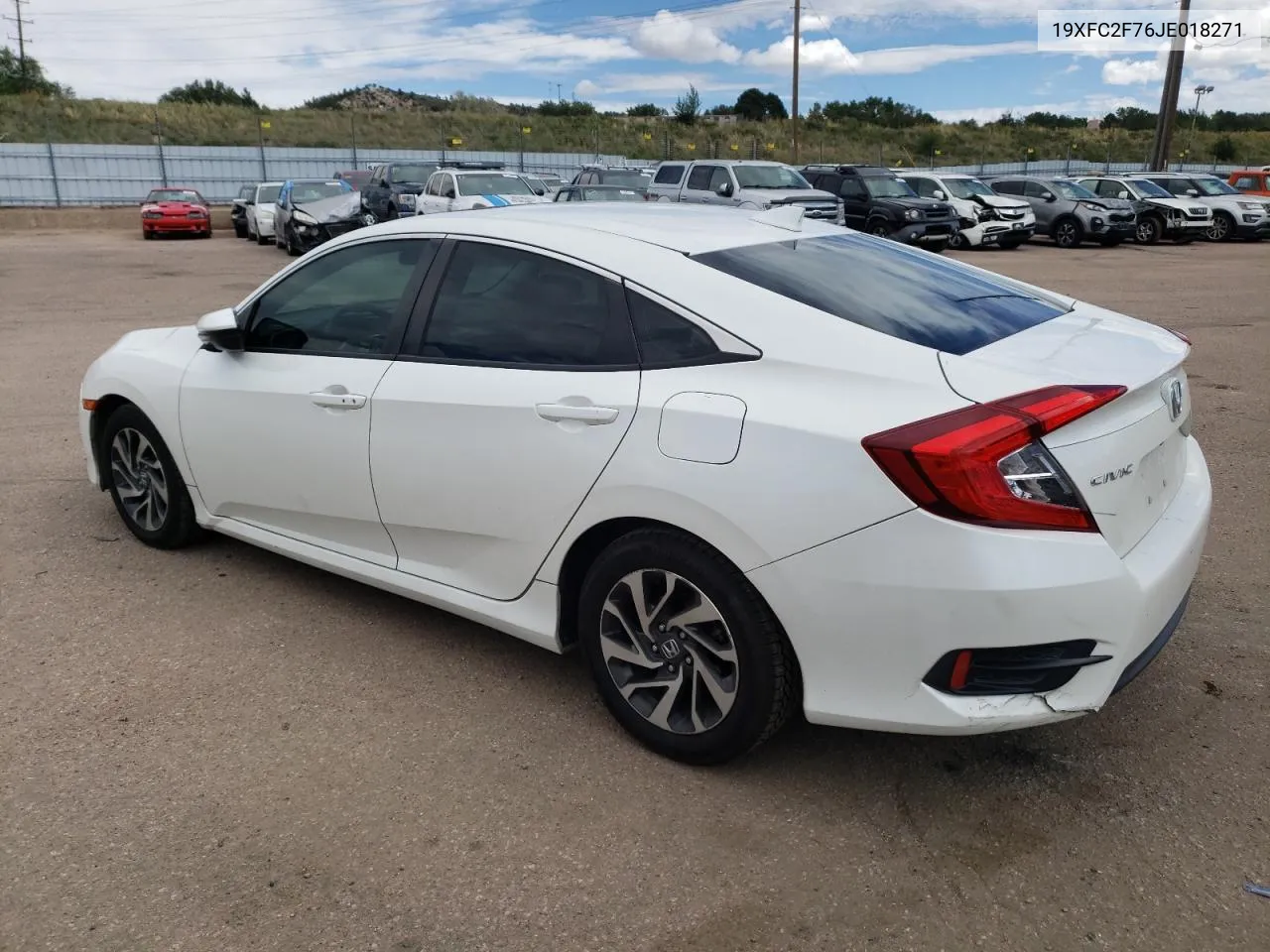 2018 Honda Civic Ex VIN: 19XFC2F76JE018271 Lot: 71367414