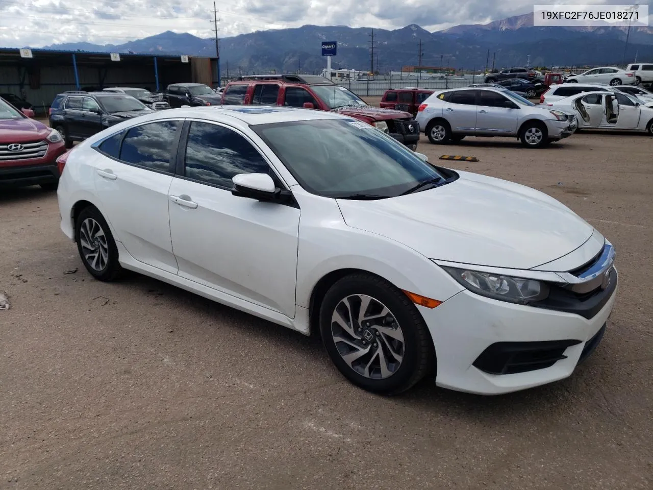 2018 Honda Civic Ex VIN: 19XFC2F76JE018271 Lot: 71367414