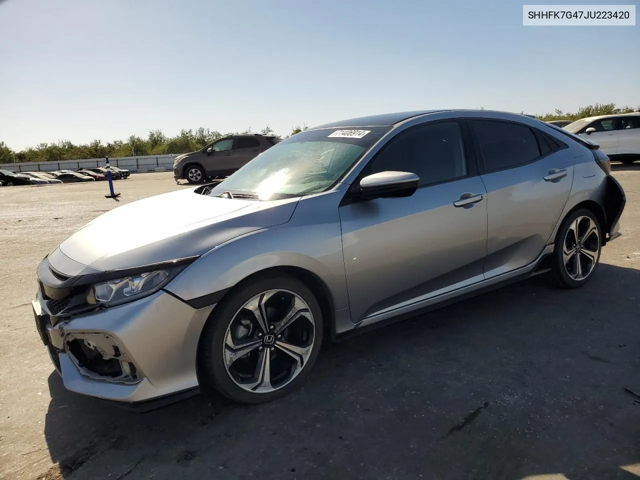 2018 Honda Civic Sport VIN: SHHFK7G47JU223420 Lot: 71406914