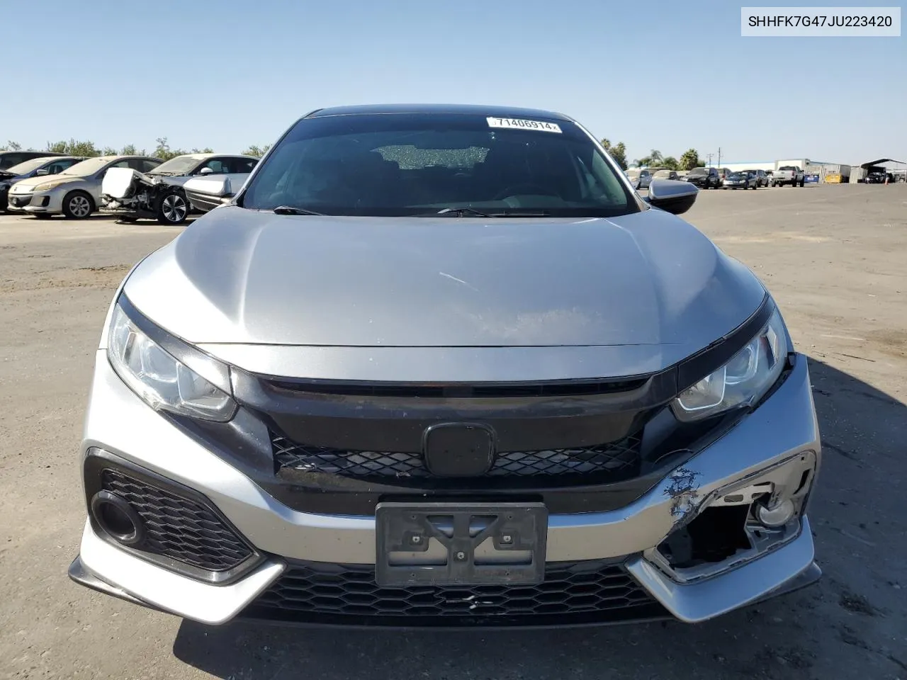 2018 Honda Civic Sport VIN: SHHFK7G47JU223420 Lot: 71406914