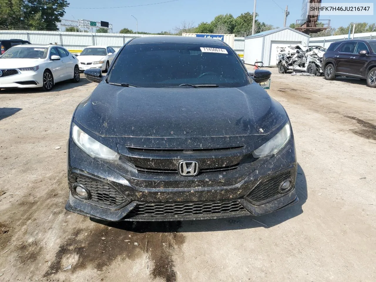 2018 Honda Civic Sport VIN: SHHFK7H46JU216747 Lot: 71450674