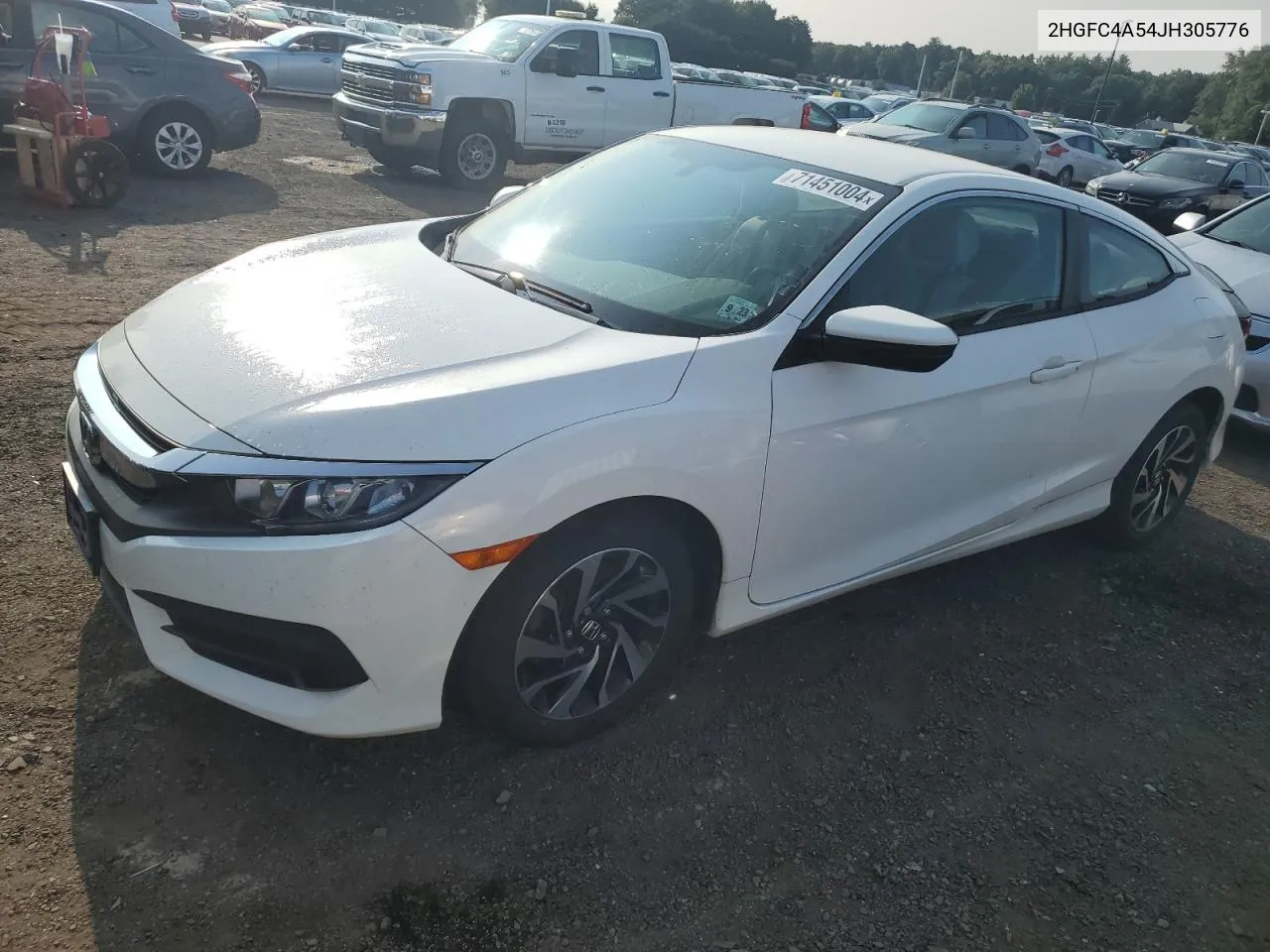 2018 Honda Civic Lx VIN: 2HGFC4A54JH305776 Lot: 71451004