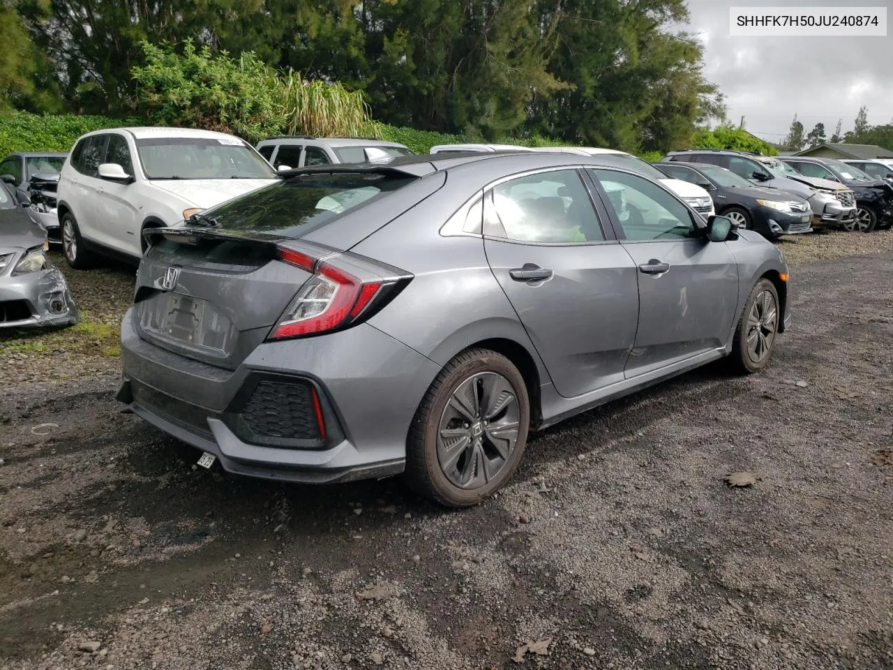 2018 Honda Civic Ex VIN: SHHFK7H50JU240874 Lot: 71502424