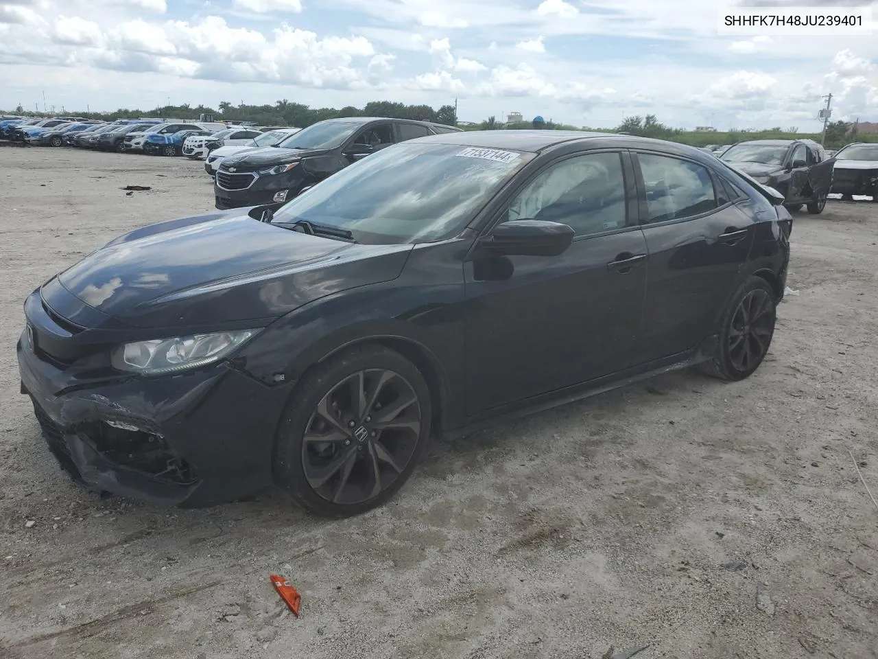 2018 Honda Civic Sport VIN: SHHFK7H48JU239401 Lot: 71537144