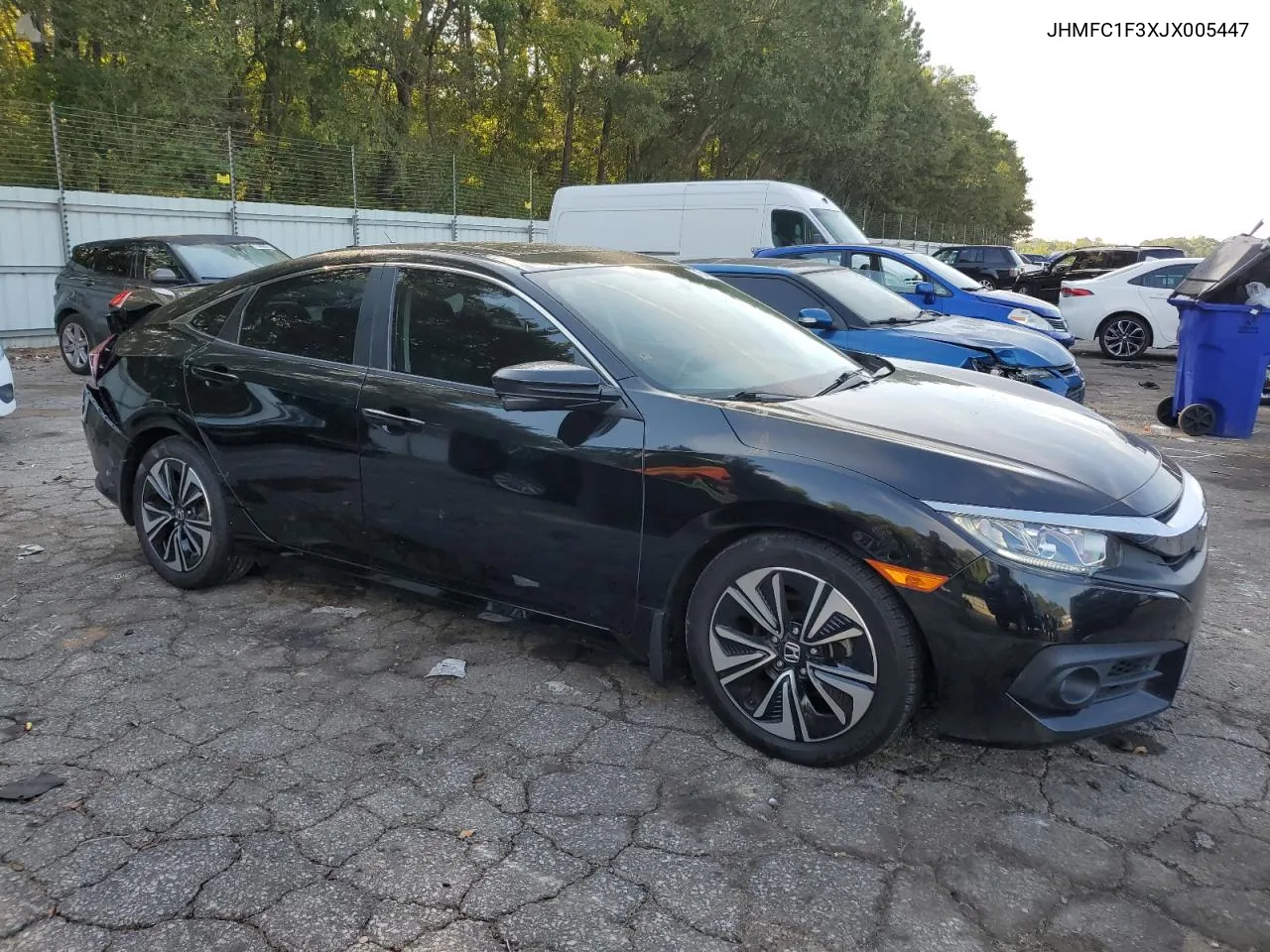 2018 Honda Civic Ex VIN: JHMFC1F3XJX005447 Lot: 71544384