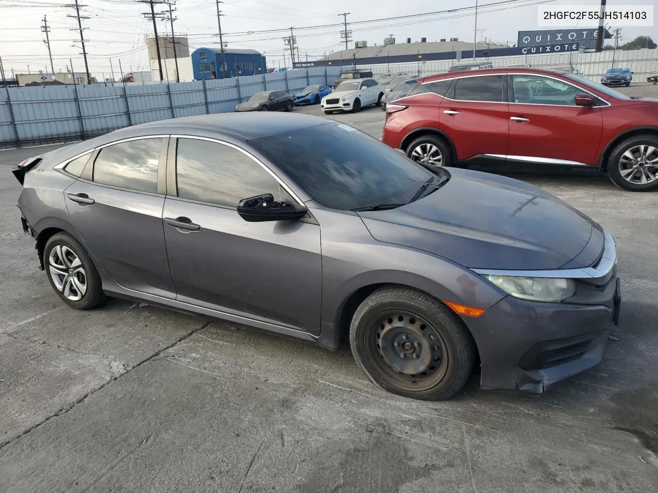 2018 Honda Civic Lx VIN: 2HGFC2F55JH514103 Lot: 71576384