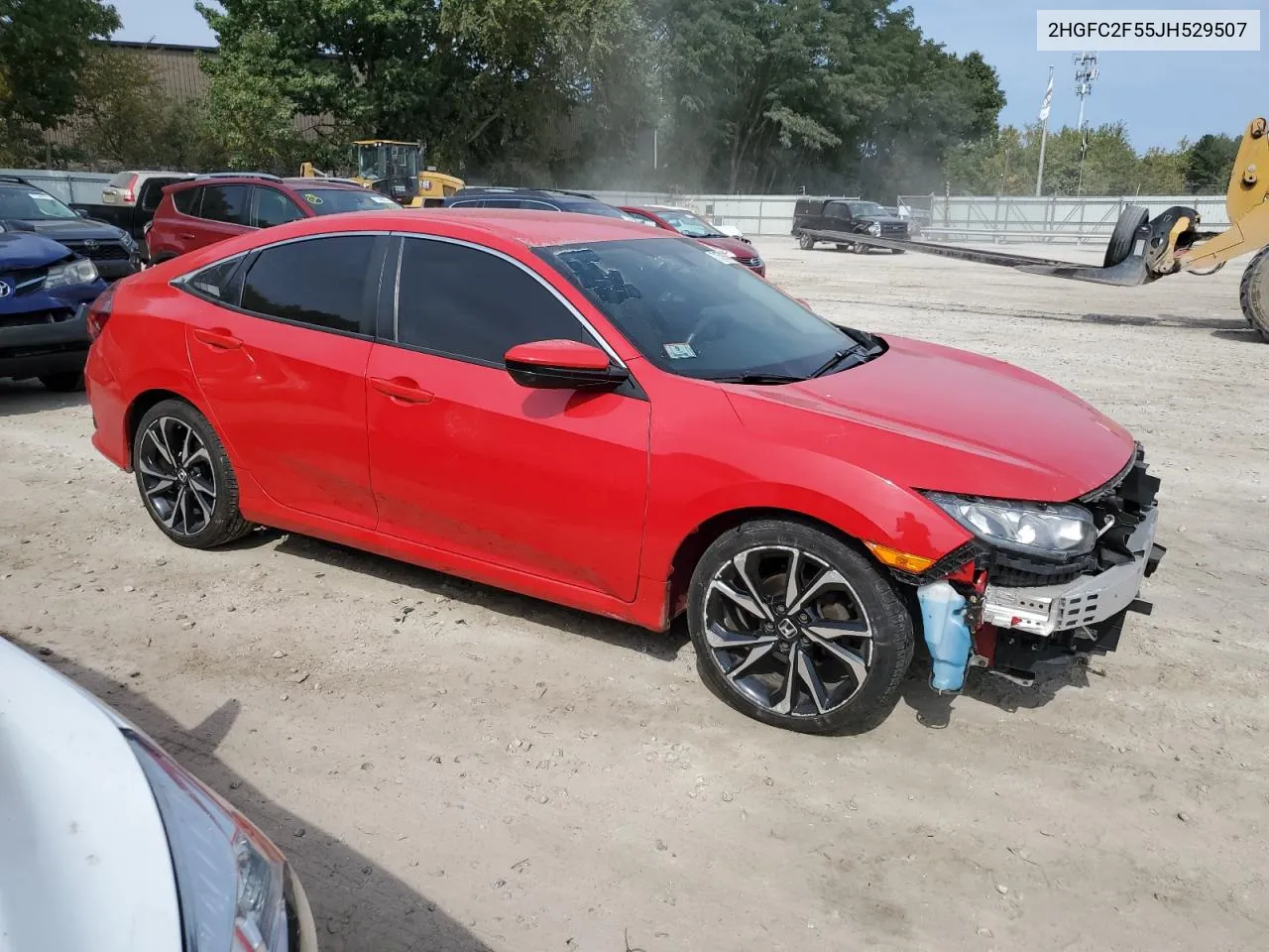 2HGFC2F55JH529507 2018 Honda Civic Lx