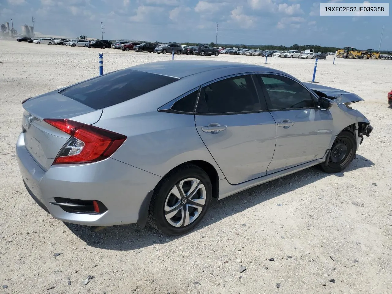 2018 Honda Civic Lx VIN: 19XFC2E52JE039358 Lot: 71720014