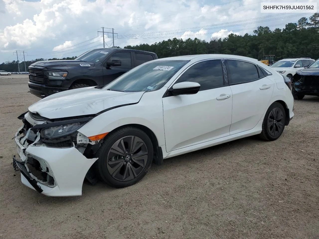 2018 Honda Civic Ex VIN: SHHFK7H59JU401562 Lot: 71891124